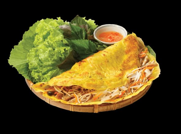 Bánh xèo Tôm Thịt - Vietnamese crispy Pancake with Shrimp and Pork