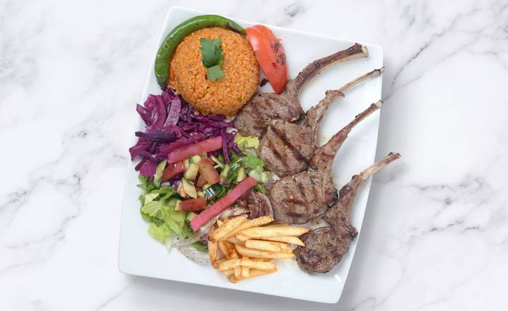 Lamb Chop BBQ Dinner (4 pcs)