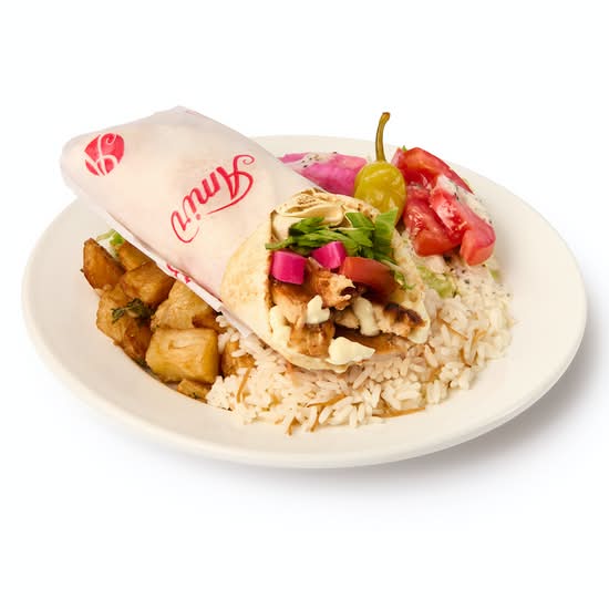 Assiette Pita Shish Taouk