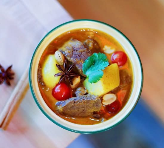 C2. Braised beef brisket Massaman Curry