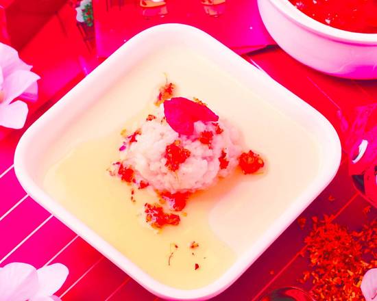 Milk Custard with Osmanthus & Sweet Fermented Glutinous Rice (Cold) 桂花酒釀燉奶