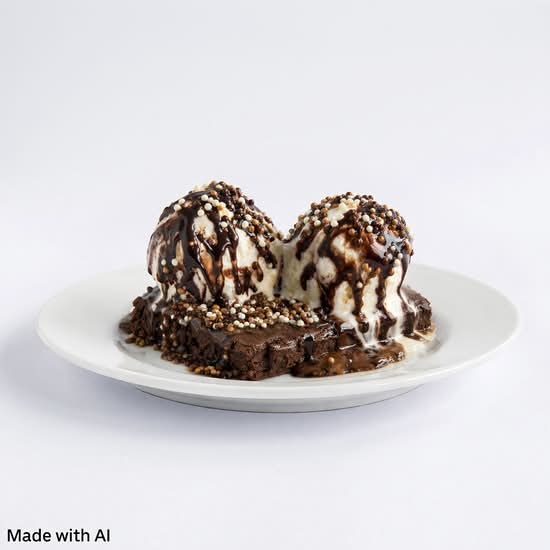 Chocolate Brownie with Ice Cream (Mehfill Special)