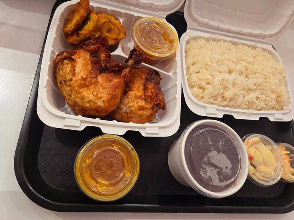 Riz Blanc, Sauce Pois, Poulet JUMBO