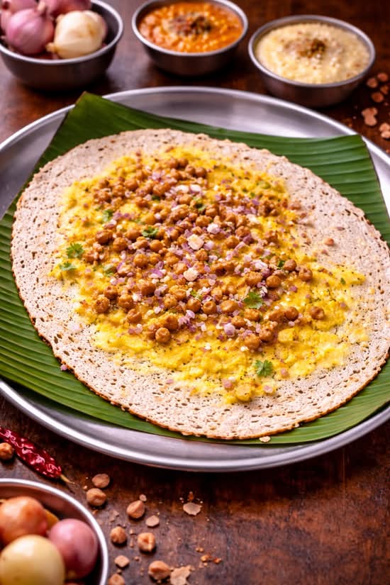 Chole Masala Dosa
