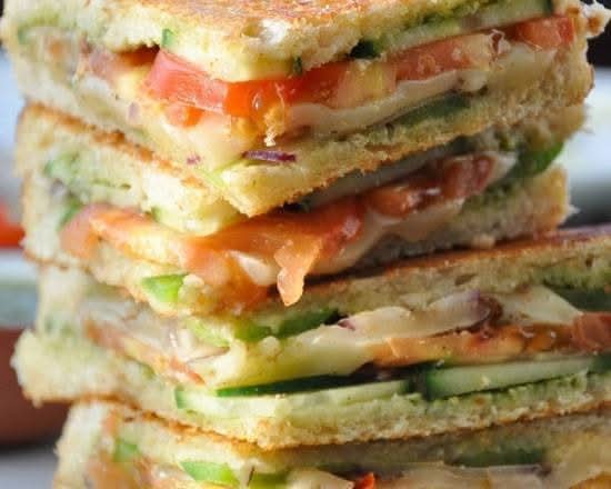 Veg. Grill Cheese Sandwich