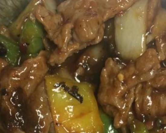 Beef with Peppers and Black Bean Sauce