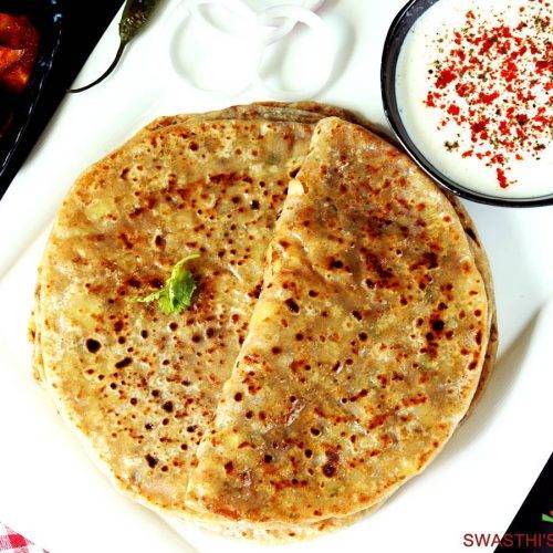 Paneer Paratha plate