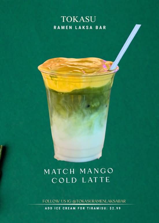 Matcha Mango Cold Latte
