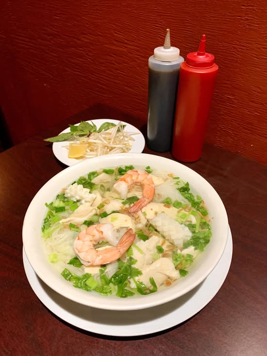 34. Chicken Noodle Soup with Prawns