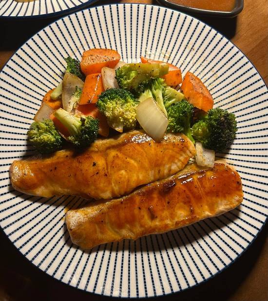 Honey Garlic Glazed Salmon