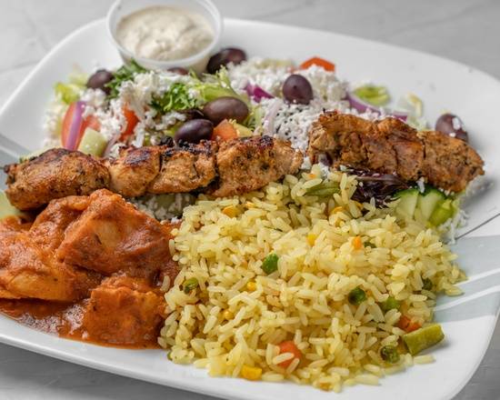 Chicken Souvlaki Dinner