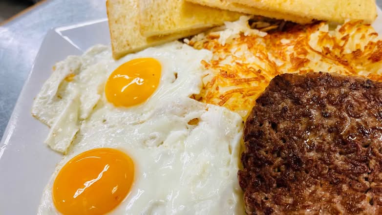 Hamburger Steak N' Eggs