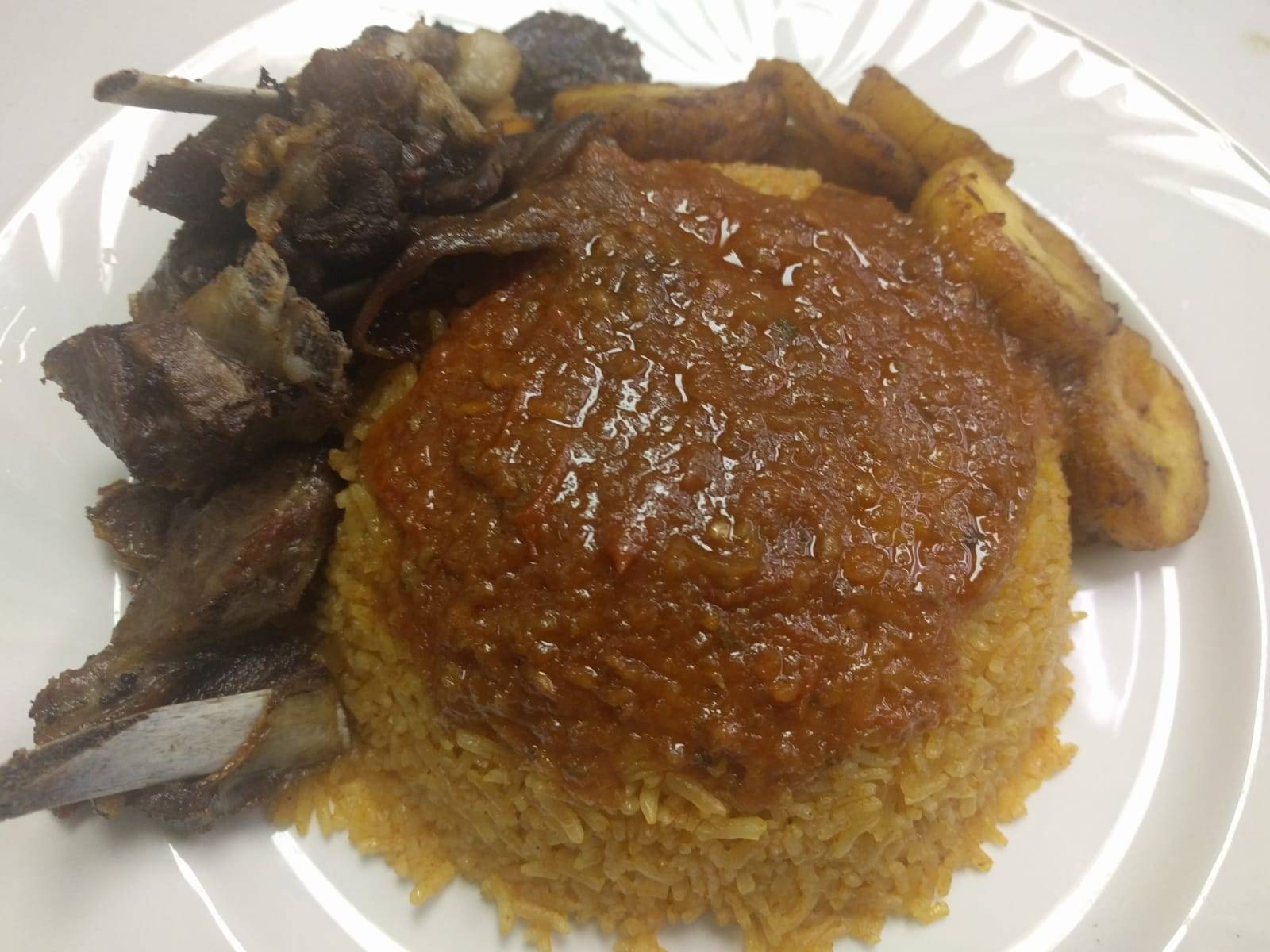 Jollof Rice with Goat