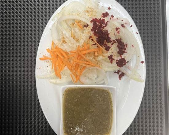 Onion and Green Chutney