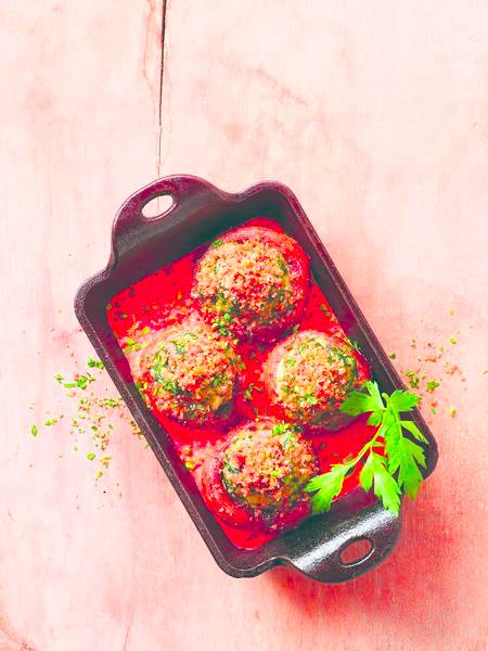 Four-cheese and Sausage Stuffed Mushrooms