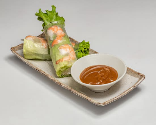 Lemongrass Tofu & Veggie Spring Roll on Vermicelli
