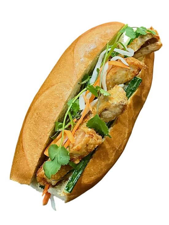 Deep-Fried Chicken Bánh Mì