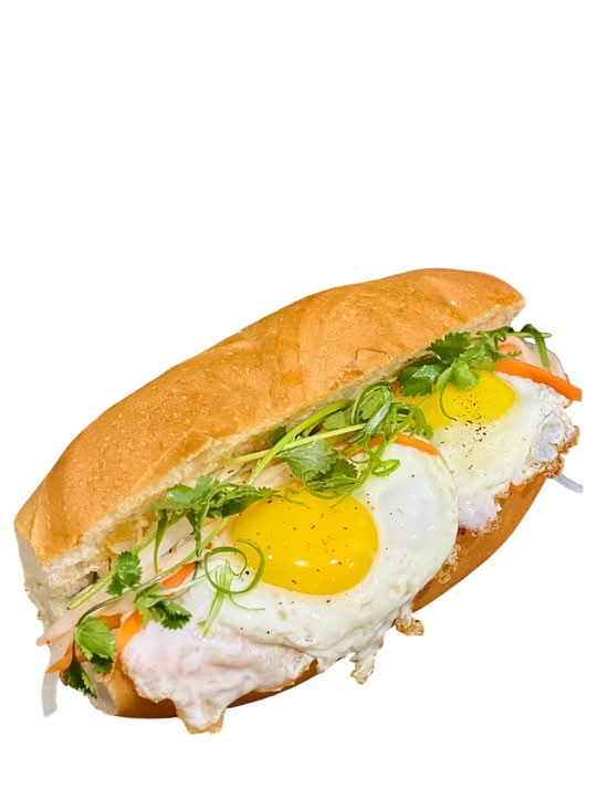 Sunny Side-Up 2 Eggs Bánh Mì