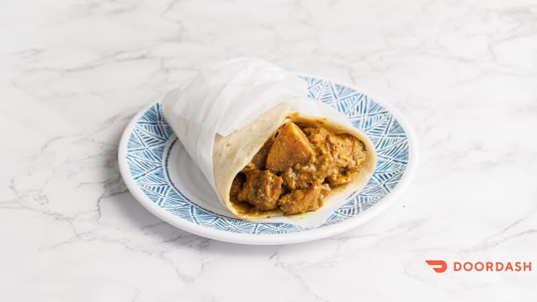 Jerk Chicken Roti Wrap