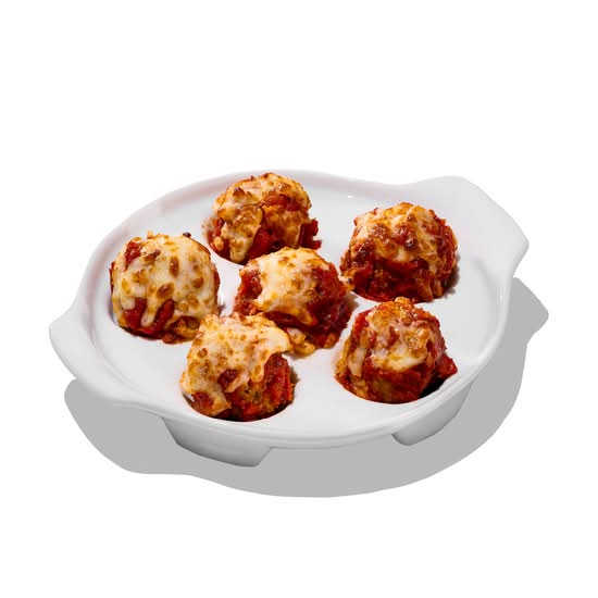 6 boulettes de viande gratinées
