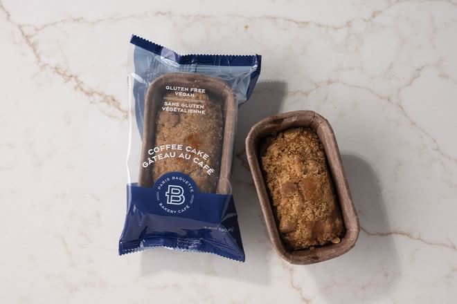 Gluten-Free Vegan Coffee Cake Mini Loaf