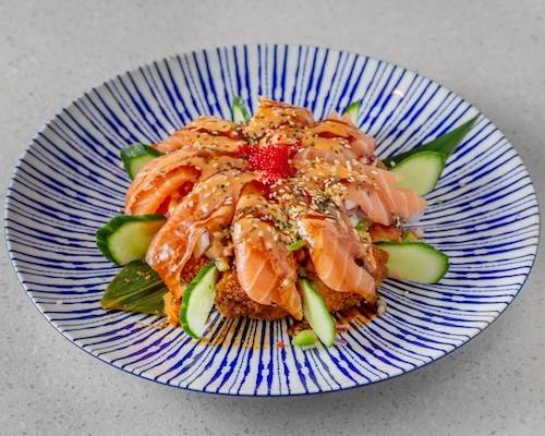 Salmon Sushi Pizza