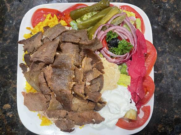 Beef Shawarma(donair style) platter