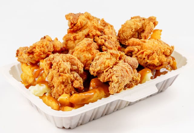 LOADED CHICKEN BITES POUTINE