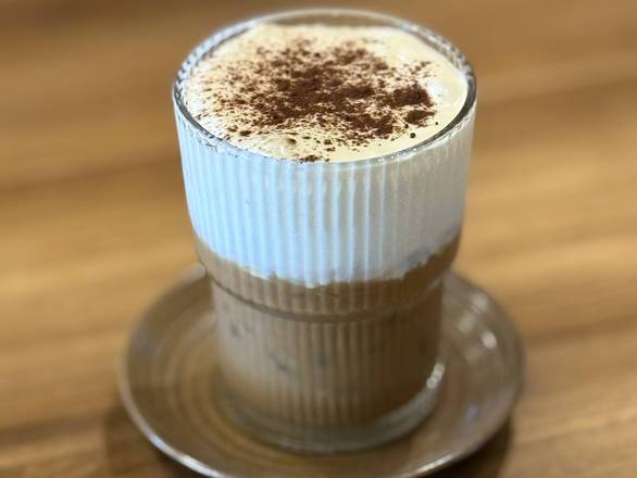 Vietmanese ice coffee with Durian cream foam( cà phê sầu riêng)
