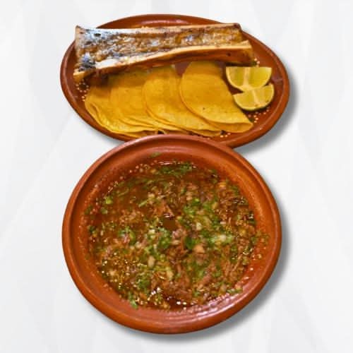 Full Order Birria Plate & Tuetano (Marrow Bone)