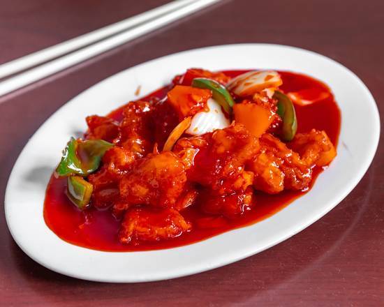 #52 Porc avec sauce aigre-douce / Sweet and Sour Pork