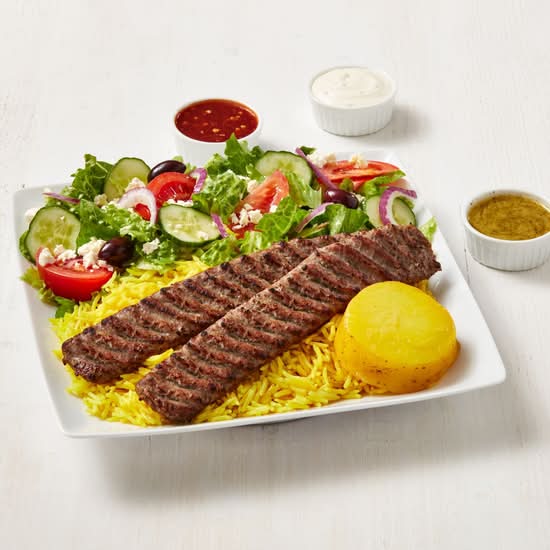 Beef kabob Plate (Large)