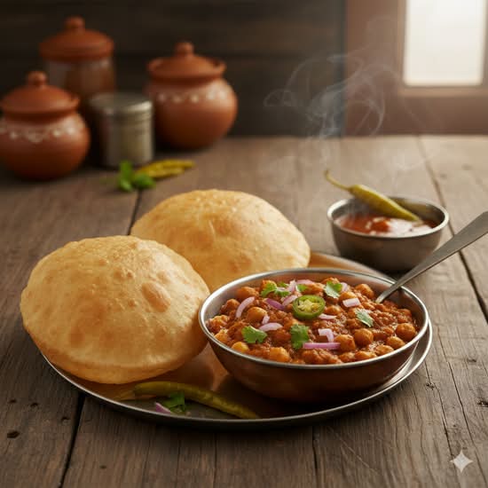 Channa Bhatura (Delhi Style)