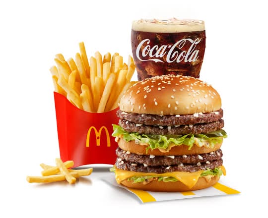 Double Big Mac Extra Value Meal [1090-1300 Cals]