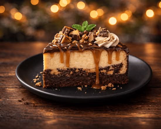 Peanut Butter Fudge Brownie Cheesecake