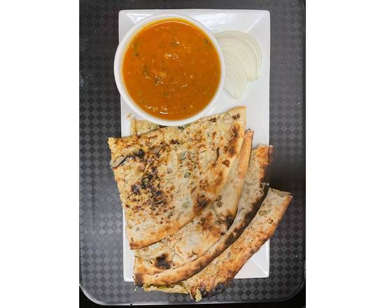 Keema Naan with Chicken Gravy
