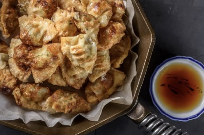 Deep fried Chicken Dumplings