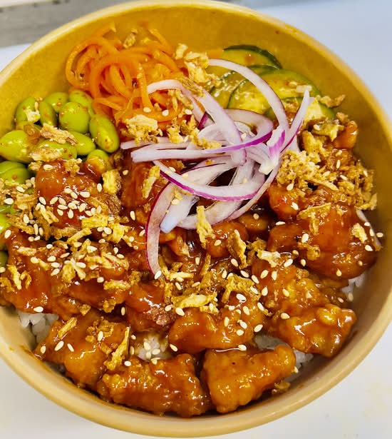 Korean Chicken Rice Bowl