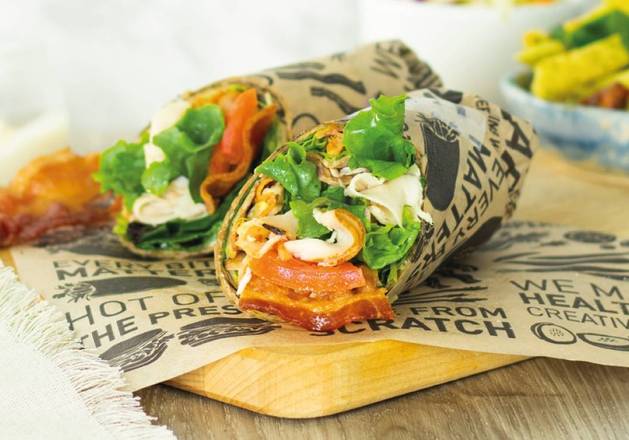 Pesto Turkey Club Wrap