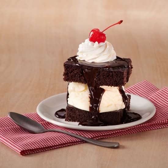 Hot Fudge Ice Cream Cake