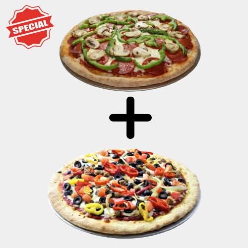 Spécial 2 Pizzas / 2 Pizzas Special