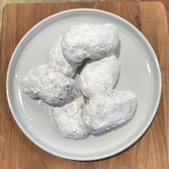 BISCUITS AUX AMANDES (KOURABIEDES) / ALMOND COOKIES (KOURABIEDES)