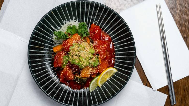 Spicy Salmon Sashimi