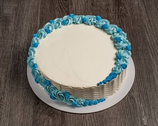 Vanilla Flavour Blue Look Cake 9 Inch