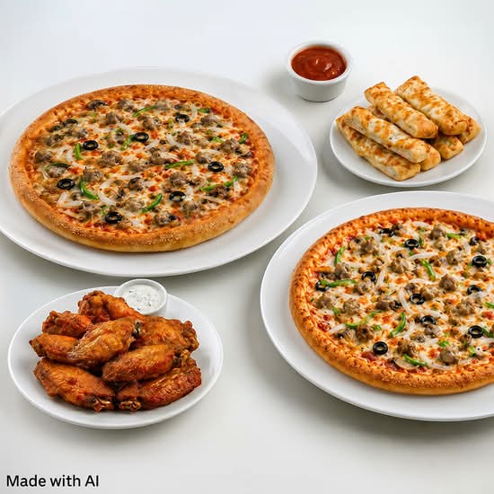 Family Pack (2 Medium Specialty Pizzas)