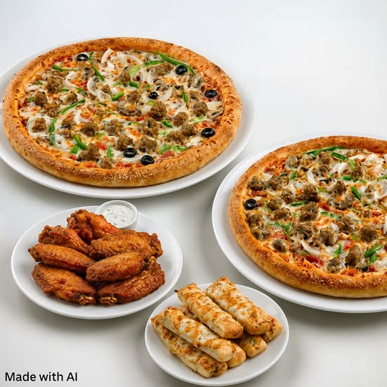 Family Pack (2 Large 5 Topping Pizzas)