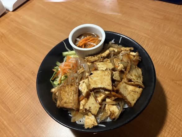 Tofu on Rice noodles