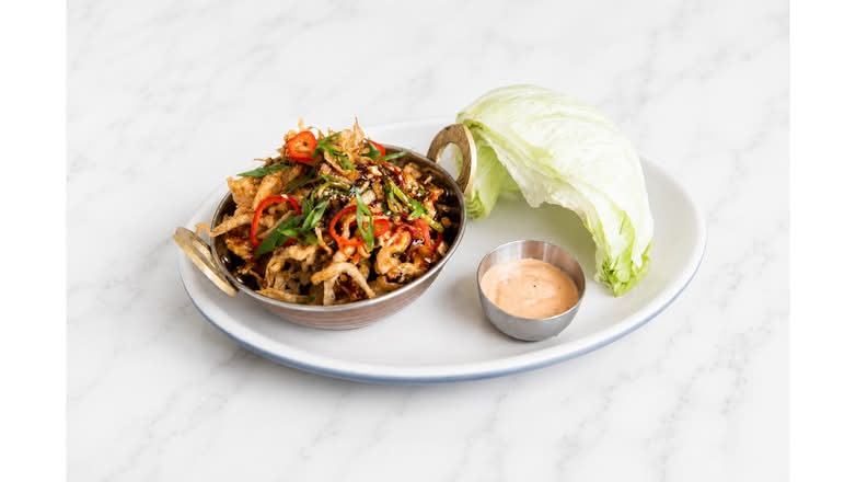 Szechuan Prawn Lettuce Wraps