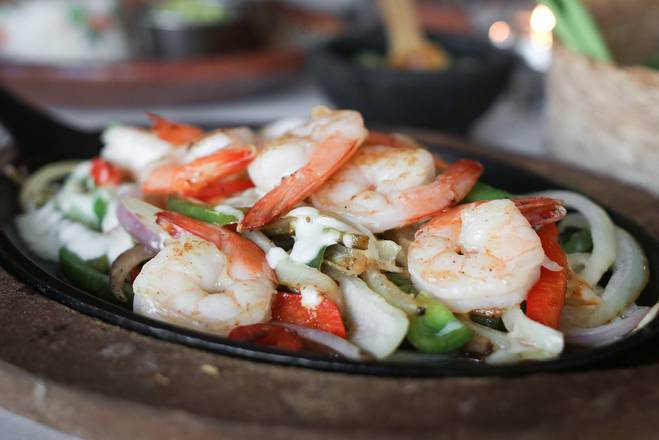 Fajitas des crevettes / Shrimp Fajitas