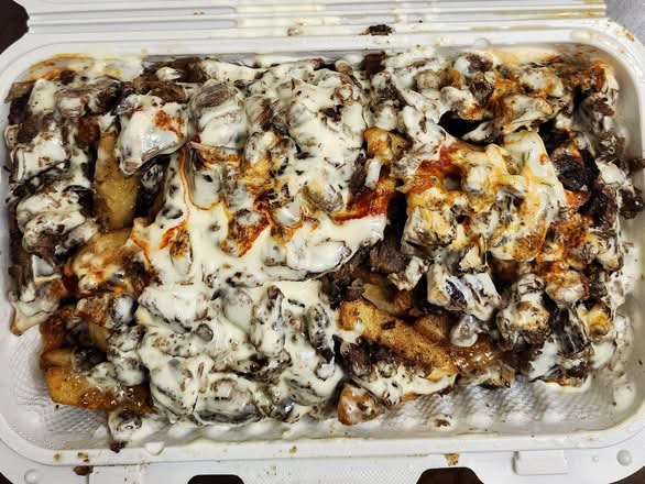 Beef Shawarma on Z'Sticks (Fries)